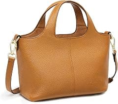 Kattee Genuine Leather Purses and Handbags for Women Crossbody Shoulder Tote Bag Soft Satchel Top Handle - متتبع أسعار Amazon.sa