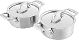All-Clad E849A264 Stainless Steel Cocottes, 0.5-Quart, 2-Piece, Silver - Best Deal Finder