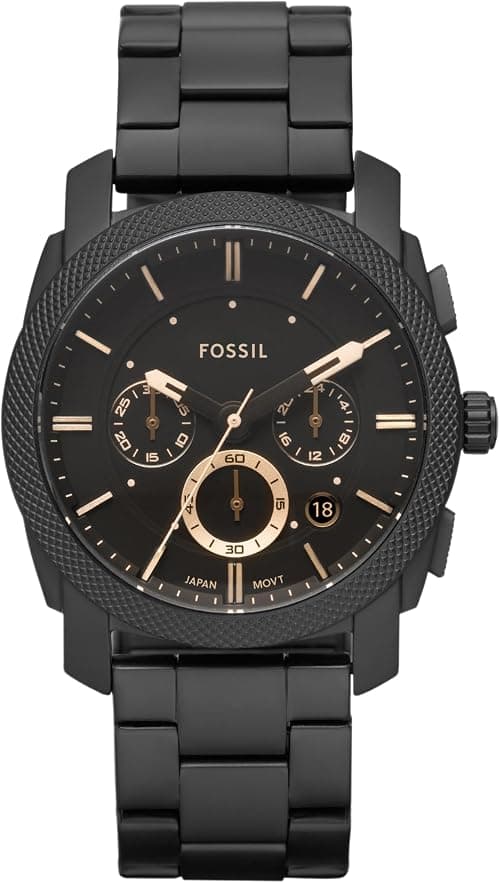 Fossil Machine Men's Watch with Stainless Steel or Leather Band, Chronograph or Analog Watch Display on Amazon.ae - Price Tracker