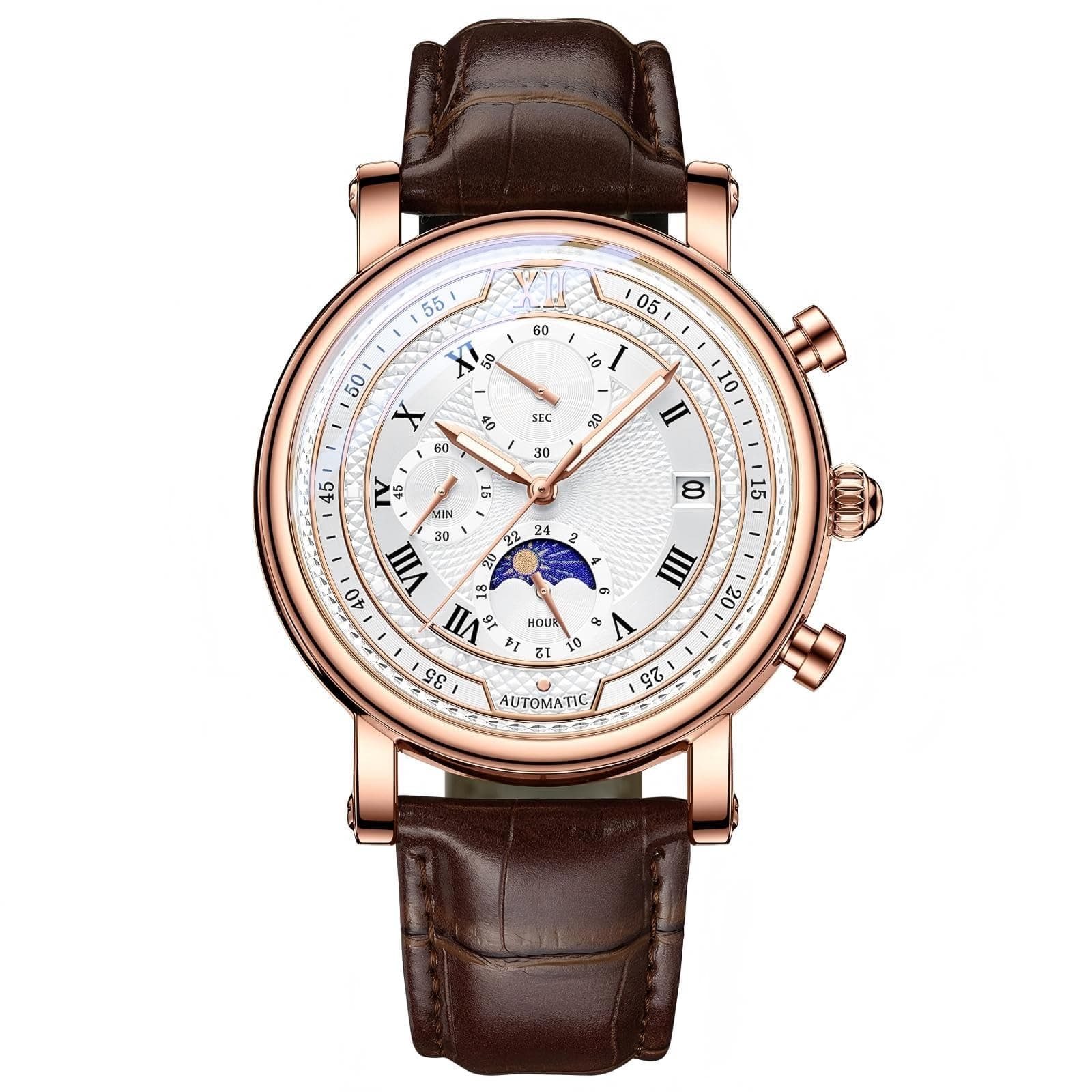 Men’s Multifunctional Leather Watch with Starry Sky Dial, Luminous Hands, Quartz Movement, Calendar Date Display, Water Resistant Stylish Wristwatch for Daily and Formal Wear on Amazon.ae - Price Tracker