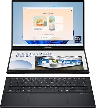 ASUS Zenbook Duo UX8406CA-PZ005W Touch Screen/Intel Ultra 9-285H/32GB RAM/2TB SSD/14 Inch 3K (2880x1800)120Hz OLED/Windows 11 Home, Eng/Arb keyboard - Basalt Gray - Best Deal Finder