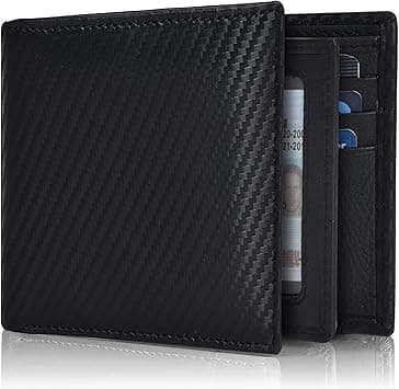 Oak Leathers Black Wallet For Men | 9 Credit Card Slots | Bifold | | RFID Wallet Blocking | Gift For Men | Minimalist Wallet on Amazon.ae - Price Tracker