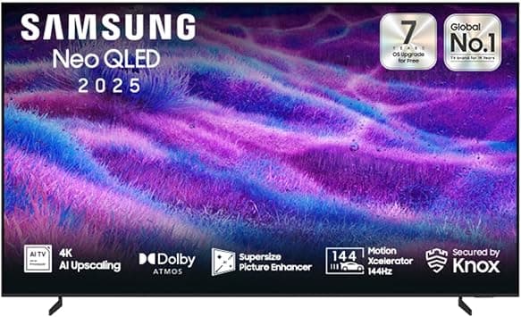 Samsung 100 Inch Neo QLED TV, QN80F, 4K, Mini LED, NQ4 AI Gen2 Processor, Quantum Matrix Technology Core, Dolby Atmos, Smart TV, QA100QN80FUXSA (2025 - KSA Version) - متتبع أسعار Amazon.sa