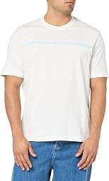 A｜X ARMANI EXCHANGE Men's Line Logo Branded Short Sleeve T-Shirt - Best Deal Finder