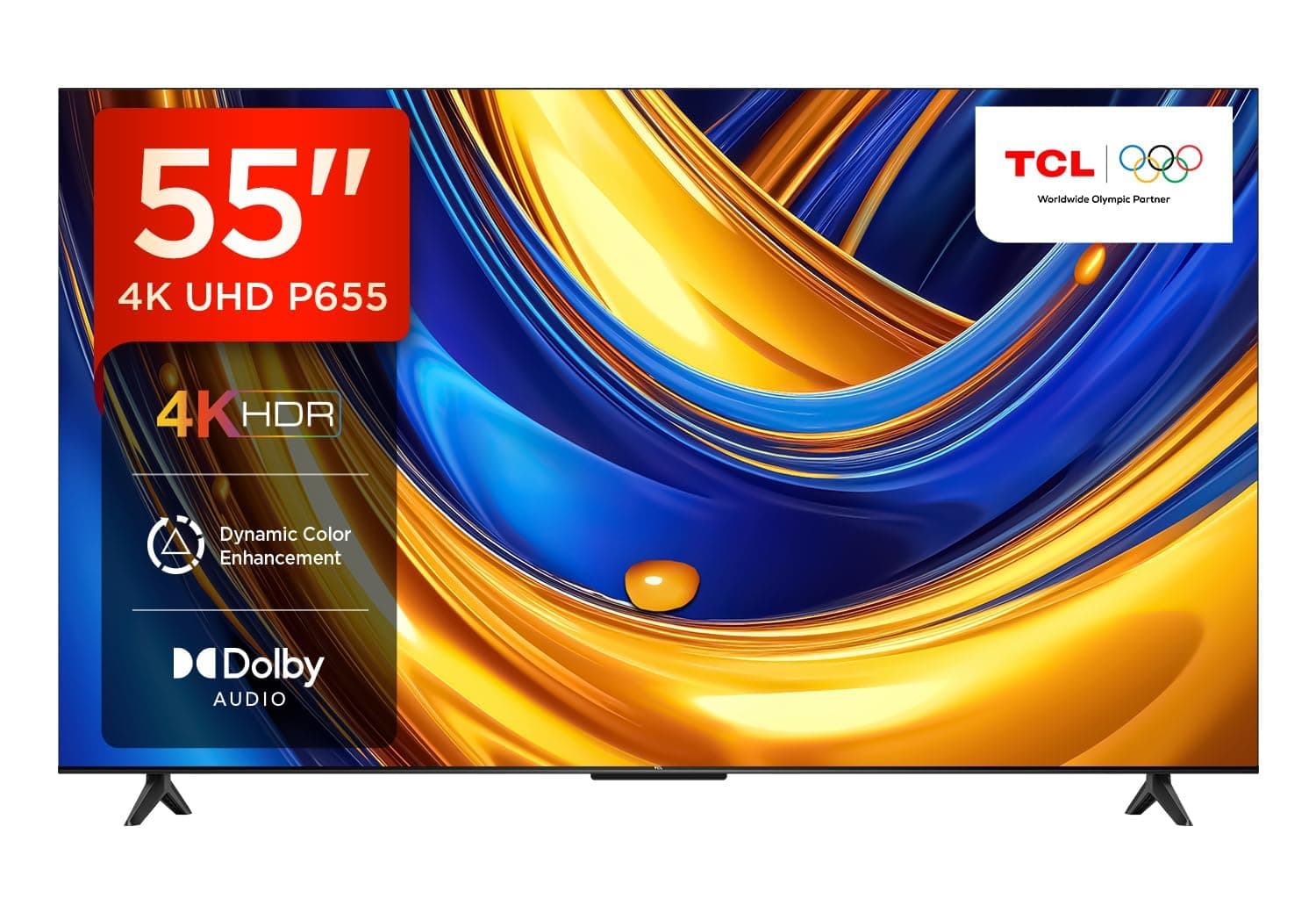 TCL 55 Inch 4K UHD HDR Smart TV with AiPQ Processor, T-SCREEN, Dolby Vision, HDR10, Google TV, Dolby Atmos, Dynamic Color Enhancement, HDMI 2.1 – (55P655-2024 Model) on Amazon.ae - Price Tracker