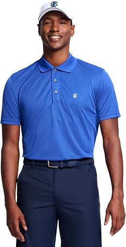 IZOD Men's Performance Golf Grid Polo - Best Deal Finder