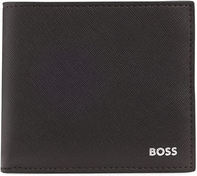BOSS Mens Zair 4cc Silver Foil Logo Wallet, dunkelbraun, Einheitsgröße on Amazon.ae - Price Tracker