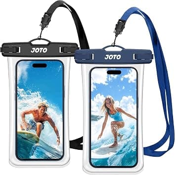 JOTO Waterproof Phone Pouch IPX8 Universal Waterproof Case Dry Bag Phone Protector for iPhone 17 16 15 14 13 12 11 Pro Max Air Plus XS XR X 8 Galaxy S23 S22 S21 S20 Pixel Up to 7" -2 Pack, Black/Navy - Amazon.ae Price Tracker
