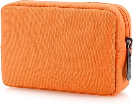 E-Tree Cute Small Pouch, Makeup Cosmetic Bag,Make up Bag for Purse,Toiletry Zipper Pouch,Tech Electronic Organizer Travel Case, Orange, 6" X 1.8" X 4" on Amazon.ae - Price Tracker