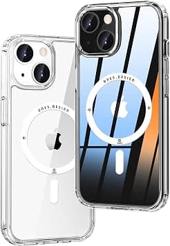 ONES Magnetic for iPhone 15 Plus Clear Case, Compatible with Magsafe, Shockproof Airbags, Military Grade Drop Protection, Non-Yellowing Anti-Scratch PC, Non-Slip TPU, Phone Cover Slim, Transparent on Amazon.ae - Price Tracker