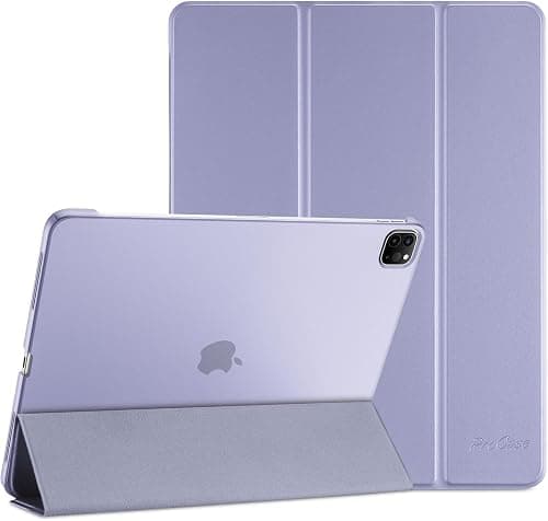 ProCase Smart Case for iPad Air 13 Inch (M3) 2025/ (M2) 2024/ iPad Pro 12.9 Inch 6th/5th/4th/3rd Generation 2022/2021/2020/2018, Slim Stand Hard Back Shell Smart Cover -Lightpurple on Amazon.ae - Price Tracker