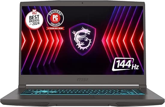 MSI (Upgraded) Thin 15 15.6” 144Hz FHD Gaming Laptop: Intel Core i5-13420H, NVIDIA Geforce RTX 2050, 16GB DDR4, 512GB NVMe SSD, Cooler Boost 5, Win 11: Black B13UCX-2040US on Amazon.ae - Price Tracker