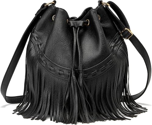 Gladdon Leather Bucket Bags for Women Crossbody Purses Ladies Shoulder Handbags على Amazon.ae - متتبع الأسعار