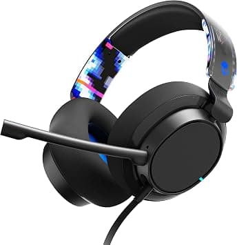 Skullcandy SLYR Pro Wired Over-Ear Gaming Headset/Soft Earpads/Clear Voice Smart Mic/Works with Playstation, PS5, Xbox, Xbox Series X, Nintendo Switch, Mobile, VR, and PC/Kids or Adult - Blue on Amazon - Best Deal Finder