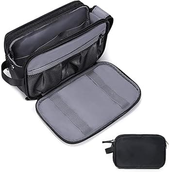 Toiletry Bag for Men, Travel Dopp Kit Water-resistant, Large Shaving Bag Organizer for Toiletries Accessories, Portable Men's Travel Toiletry Organizer (Black) on Amazon - Best Deal Finder