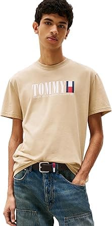 Tommy Jeans mens Short Sleeve Cotton Graphic T-shirts With Flag Logo Design Short Sleeve Cotton Graphic T-shirts With Flag Logo Design (pack of 1) on Amazon.ae - Price Tracker