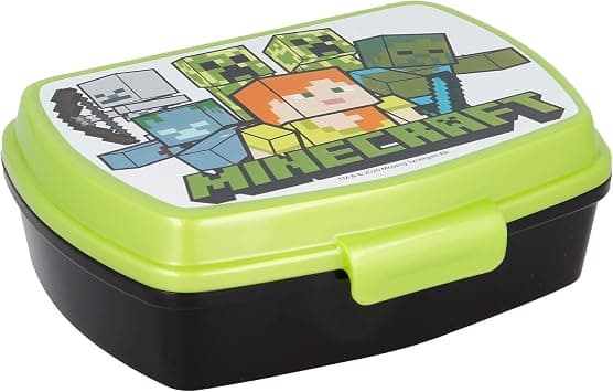 Stor Minecraft Junior Lunch Box, 16 cm x 12 cm x 5 cm Size, Green/Black على Amazon.ae - متتبع الأسعار