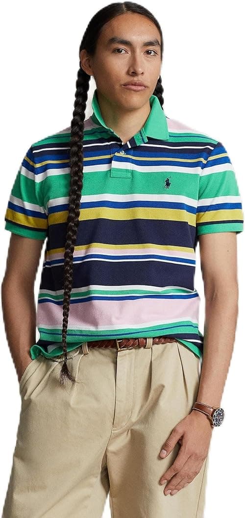 POLO RALPH LAUREN Men's Classic Fit Striped Mesh Polo Shirt on Amazon.ae - Price Tracker
