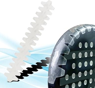 NILLIAN Zigzag Padel Racket Protector – High-Grip Edge Guard Tape for Padel Rackets – 400 mm X 65mm Frame Protection – Easy Application – Durable Adhesive – Universal Fit (Transparent) - Best Deal Finder