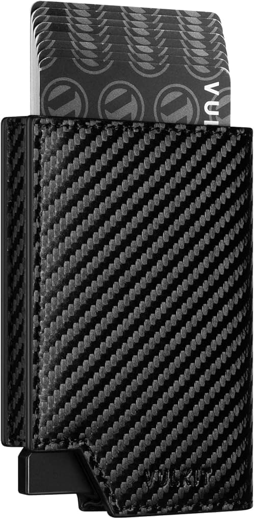 VULKIT Men's Wallet Minimalist Pop Up Card Holder RFID Blocking Magnetic Closure Leather Wallet with ID Window for Cash & Credit Cards Up To 11 Cards on Amazon.ae - Price Tracker