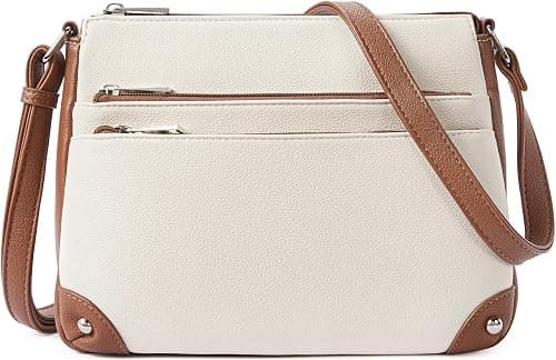 WESTBRONCO Crossbody Bags for Women, Medium Size Shoulder Handbags, Satchel Purse with Multi Zipper Pocket on Amazon.ae - Price Tracker