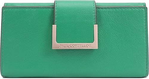 PAUL COSTELLOE Genuine Leather Women's Wallet - Designer RFID-Blocking Bifold Clutch with Multiple Card Slots & Zip Coin Pocket - Available in 6 Stylish Colours, Alto on Amazon.ae - Price Tracker