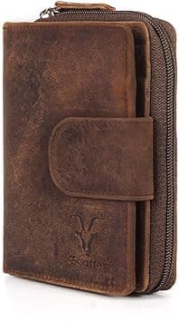 Goatter Men's Hunter Leather RFID Blocking Wallet (Brown) on Amazon.ae - Price Tracker