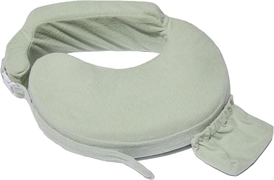 My Brest Friend Nursing Pillow - Deluxe - Enhanced Comfort w/Slipcover - Ergonomic Breastfeeding Pillow for Ultimate Support for Mom & Baby - Adjustable Pillow W/Handy Side Pocket, Spring Green على Amazon.ae - متتبع الأسعار