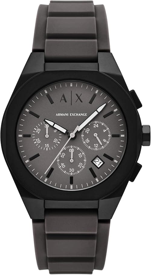 Armani Exchange A|X Chronograph Watch for Men; Men's Watch with Leather, Stainless Steel or Silicone Band on Amazon.ae - Price Tracker