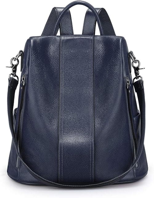 S-ZONE Women Soft Leather Backpack Anti-theft Purse Ladies Waterproof Rucksack School Bag على Amazon.ae - متتبع الأسعار