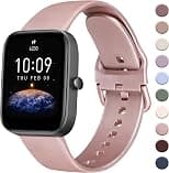 AK Band for Amazfit GTS 4 / GTS 4 Mini / GTS 3 / GTS 2 / GTS 2e / GTS 2 mini / GTS / GTR mini Bands, 20mm Soft Replacement Sport Strap for Amazfit Bip 3 / Bip 3 Pro / Bip U Pro / Bip / Bip Lite / Bip - Best Deal Finder