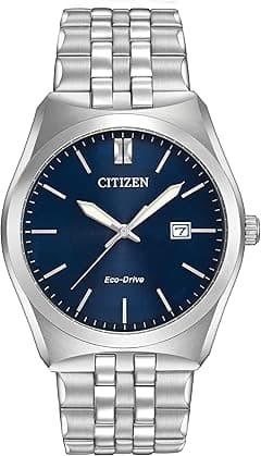Citizen Men's Classic Corso Eco-Drive Watch, 3-Hand Date, Luminous Hands, Stainless/Blue Dial - Amazon.ae Price Tracker