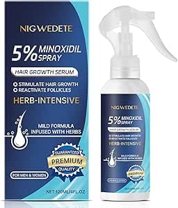 Minoxidil 5% for Men (120 ML), Advanced Minoxidil Spray with Provitamin B5 and Castor Seed Extract, Minoxidil Extract Serum for Hair Loss, Beard Restoration on Amazon.ae - Price Tracker