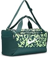 Nike 9.5 CAT AOP Brasilia Duffel Bag, 41 Liter Capacity, Small, Deep Jungle/Light Lemon Twist/White - Best Deal Finder