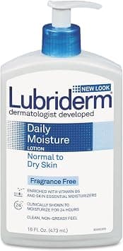 Lubriderm Daily Moisture Hydrating Unscented Body Lotion with Vitamin B5 for Normal to Dry Skin, Non-Greasy and Fragrance-Free Lotion. 16 fl. oz - Best Deal Finder