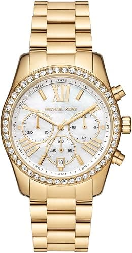 Michael Kors Lexington Pavé Gold-Tone Stainless Steel Watch - MK7241 - Best Deal Finder