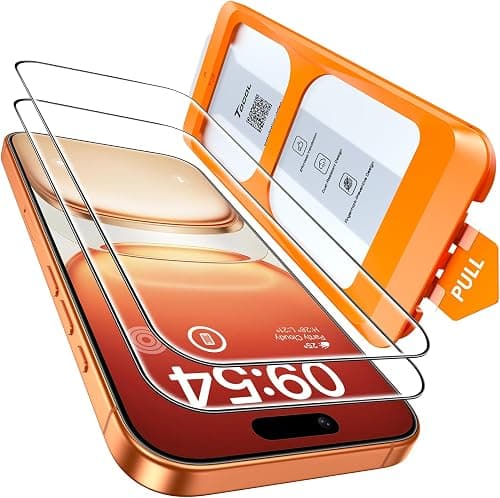 TOCOL 2 Pack for iPhone 17 Pro Max/16 Pro Max Screen Protector 6.9 Inch, Easy Installation Full Coverage No Bubbles No Dust Military Grade Shatterproof, 9H Hardness Tempered Glass, Case Friendly on Amazon.ae - Price Tracker