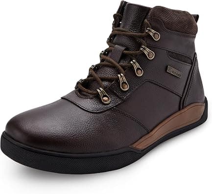 Red Chief Men's Outdoor Boots – Rugged Leather Lace-Up with Padded Collar & Anti-Slip Sole | Durable, Comfortable & Stylish | Ideal for Trekking, Work & Daily Wear | RC3841 على Amazon.ae - متتبع الأسعار