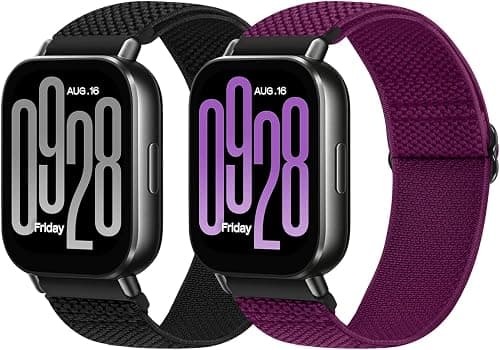 Elastic 22mm Watch Straps Compatible with Redmi Watch 5 Lite/Redmi Watch 5 Active/Xiaomi Watch S3，Venu 3/Venu 2/Vivoactive 4/Amazfit Bip 5/GTR 4, Soft Nylon Adjustable Replacement Bands on Amazon.sa - Price Tracker