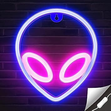 ELECDON Neon Sign Alien Led Signs Neon Light for Room Decor Aesthetic Cool Stuff Supplies for Game Room Teen Room Light up for Wall Decor Home Decoration Bar Halloween - Amazon.ae Price Tracker