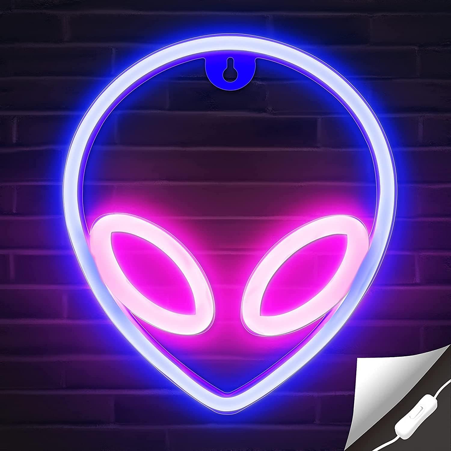 ELECDON Neon Sign Alien Led Signs Neon Light for Room Decor Aesthetic Cool Stuff Supplies for Game Room Teen Room Light up for Wall Decor Home Decoration Bar Halloween on Amazon.ae - Price Tracker