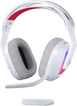Logitech G Astro A20 X LIGHTSPEED Wireless Gaming Headset for PS5, Xbox, Switch, PC with 2-system PLAYSYNC Audio, Bluetooth, LIGHTSYNC RGB, and 48 kHz Boom Mic, 2 Year Manufacturer Warranty - White - دليلك لأفضل العروض