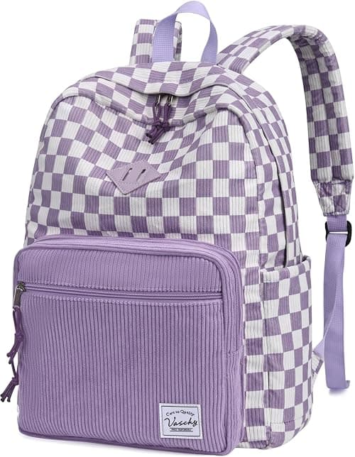 Corduroy Backpack for Men Women, VASCHY Casual Cute Fleece School Bag 15.6 inch Lightweight Daypack for Teens/Men/Women Travel on Amazon.ae - Price Tracker