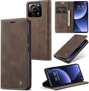 For Xiaomi 13T / 13T Pro/Redmi K60 Ultra Case PU Leather Folio Stand Phone Cover - Coffee - Amazon.ae Price Tracker