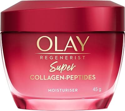 Olay Regenerist Super Collagen Peptides Moisturizer for Firmer & Lifted Skin, Visibly Reduces 5 Signs of Ageing, Luxuriously Soft Texture, All Skin Types including Sensitive Skin, 45gm - Best Deal Finder
