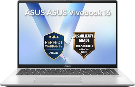 ASUS Vivobook 16 AI Laptop (Cool Silver) | Intel Core Ultra 5 225H, 16"WUXGA Display, 16GB DDR5 RAM, 512GB SSD, Intel AI Boost NPU up to 13TOPS, Win11 [X1607CA-MB174W] on Amazon.ae - Price Tracker