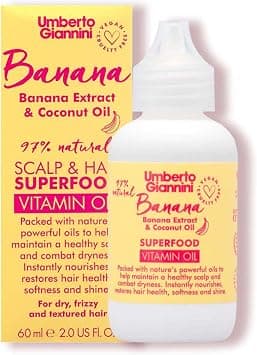 Umberto Giannini Banana Butter Nourishing Superfood Scalp & Hair Oil, Vegan & Cruelty Free Moisturising Styling Oil Formula for Dry, Textured or Frizzy Hair, 60 ml on Amazon.ae - Price Tracker