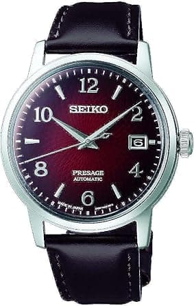 Seiko Watch for Men, Japanese Automatic Movement, Analog Display, Brown Leather Strap-SRPE41J1, Dark brown, strap on Amazon.ae - Price Tracker