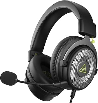 EKSA E900 Headset with Microphone for PC, PS4,PS5, Xbox - Detachable Noise Canceling Mic, 3D Surround Sound, Wired Headphone for Gaming, Computer, Laptop, 3.5MM Jack - متتبع أسعار Amazon.sa