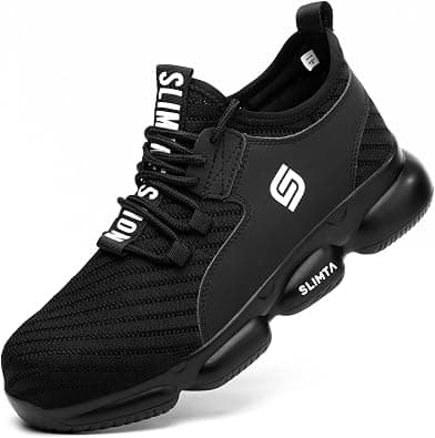 Safety Shoes for Men Women Steel Toe Boots Non-Slip Lightweight Breathable Sneakers Puncture Proof Protective Industrial Shoes على Amazon.ae - متتبع الأسعار